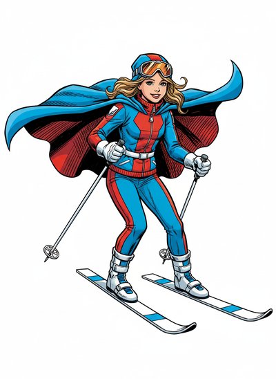 Mary's Snowy Adventures ⛷️ - Comic Book
