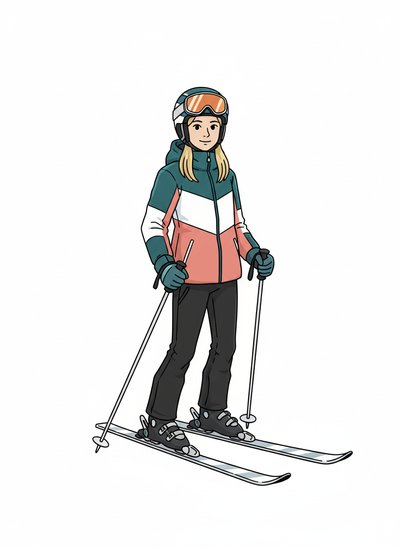 Mary's Snowy Adventures ⛷️ - Minimalist