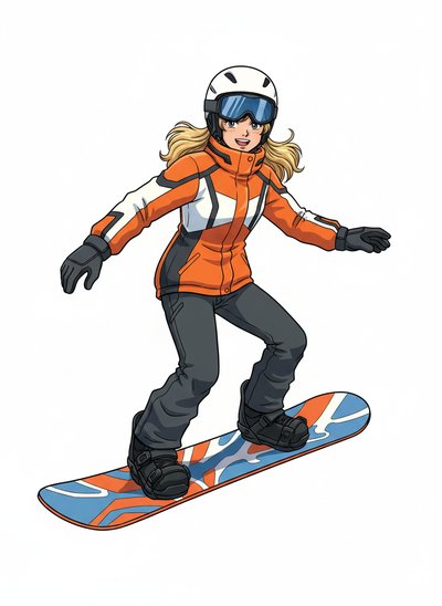 Mary's Snowboarding Adventure 🎿 - Classic Anime