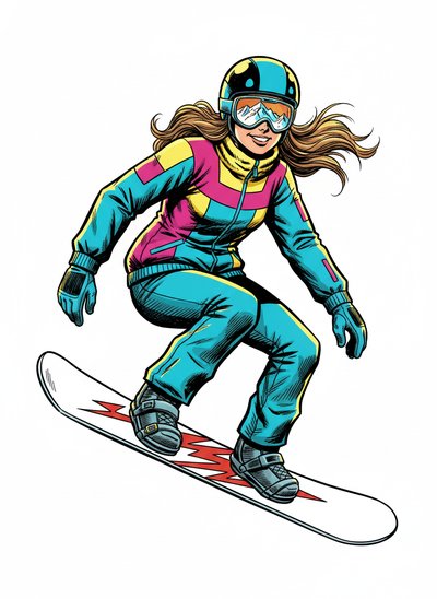 Mary's Snowboarding Adventure 🎿 - Comic Book
