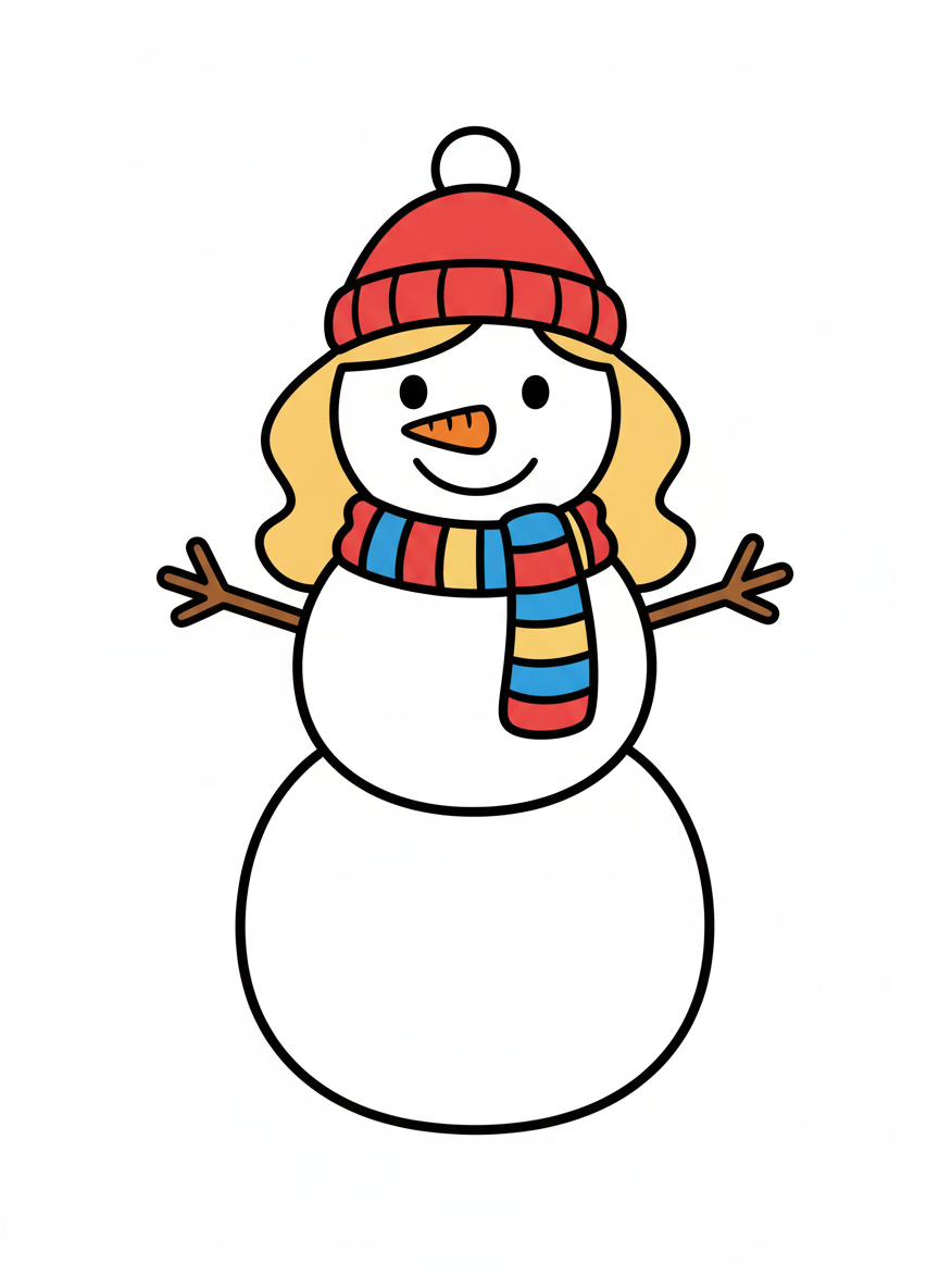 Mary the Snowgirl - Preschool Simple