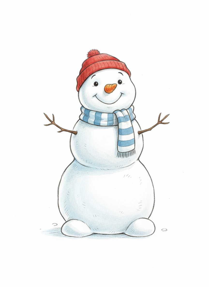 Mary the Snowgirl - Gentle Pencil