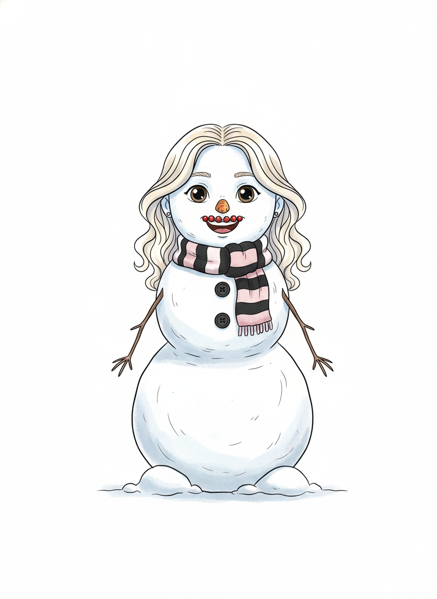 Mary the Snowgirl - Minimalist