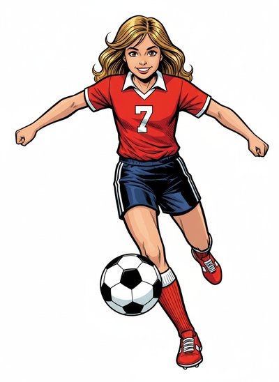 Mary's Soccer Star Dreams ⚽️ - Comic Book