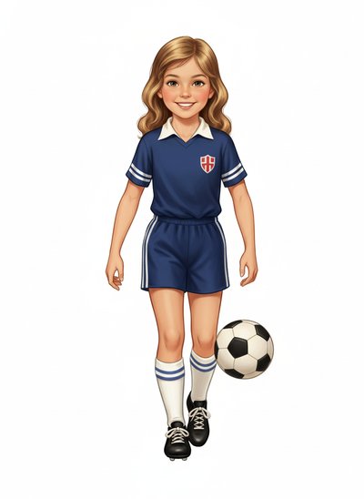 Mary's Soccer Star Dreams ⚽️ - Vintage Storybook