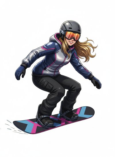Mary's Snowboarding Adventure 🎿 - Webtoon Anime