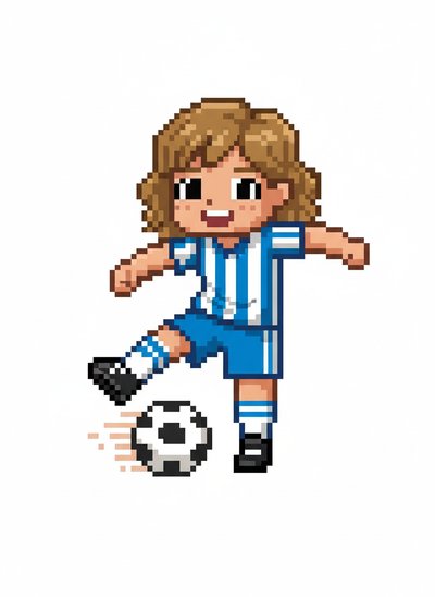 Mary's Soccer Star Dreams ⚽️ - Pixel Art
