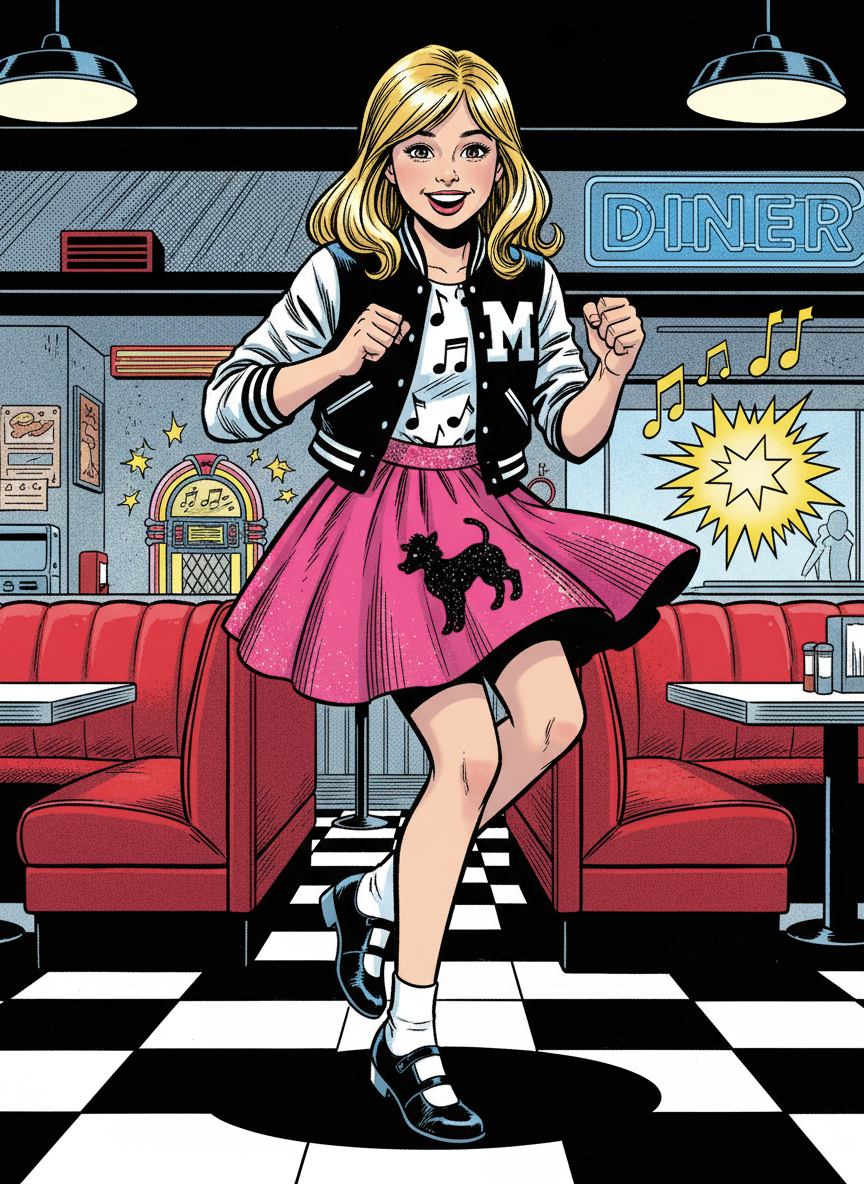 Sock Hop Mary - Comic Book