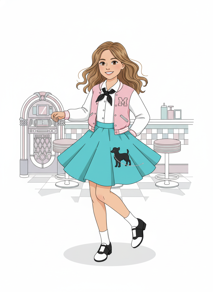 Sock Hop Mary - Minimalist