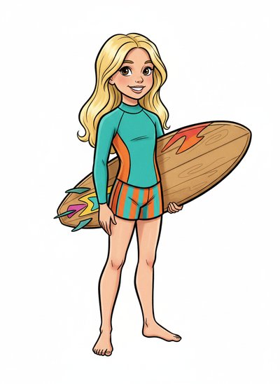 Mary's Surfing Adventure 🌊 - Golden Age Animation