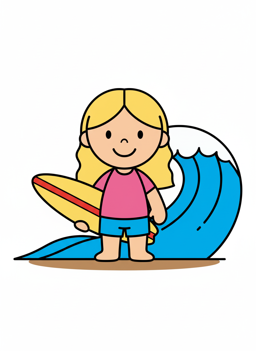 Mary the Wave Rider - Preschool Simple