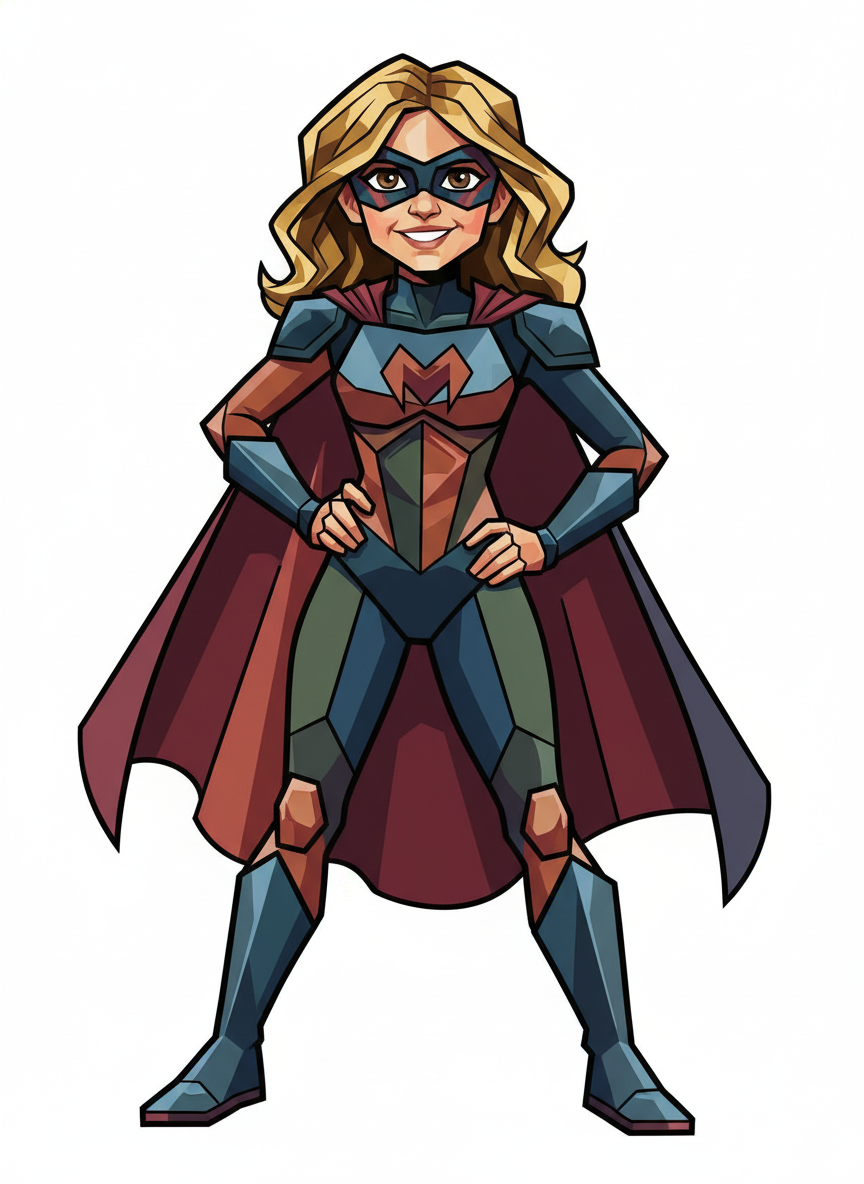 Marvelous Mary - Cubist Painting