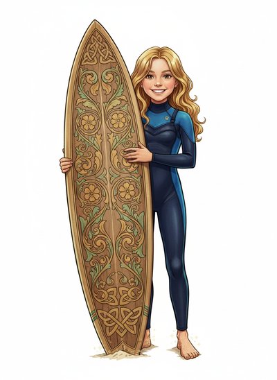 Mary's Surfing Adventure 🌊 - Fairy Tale Classic