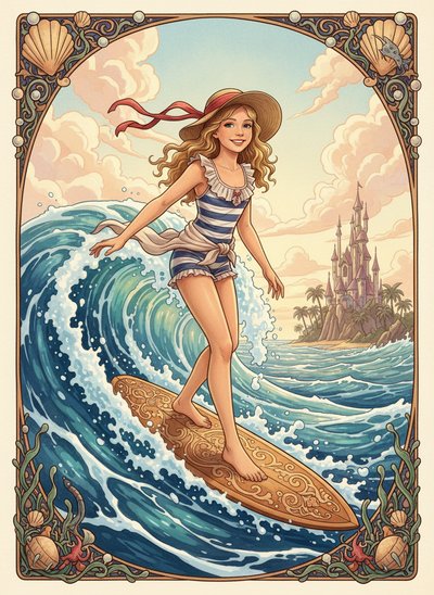Mary's Surfing Adventure 🏄‍♀️ - Fairy Tale Classic