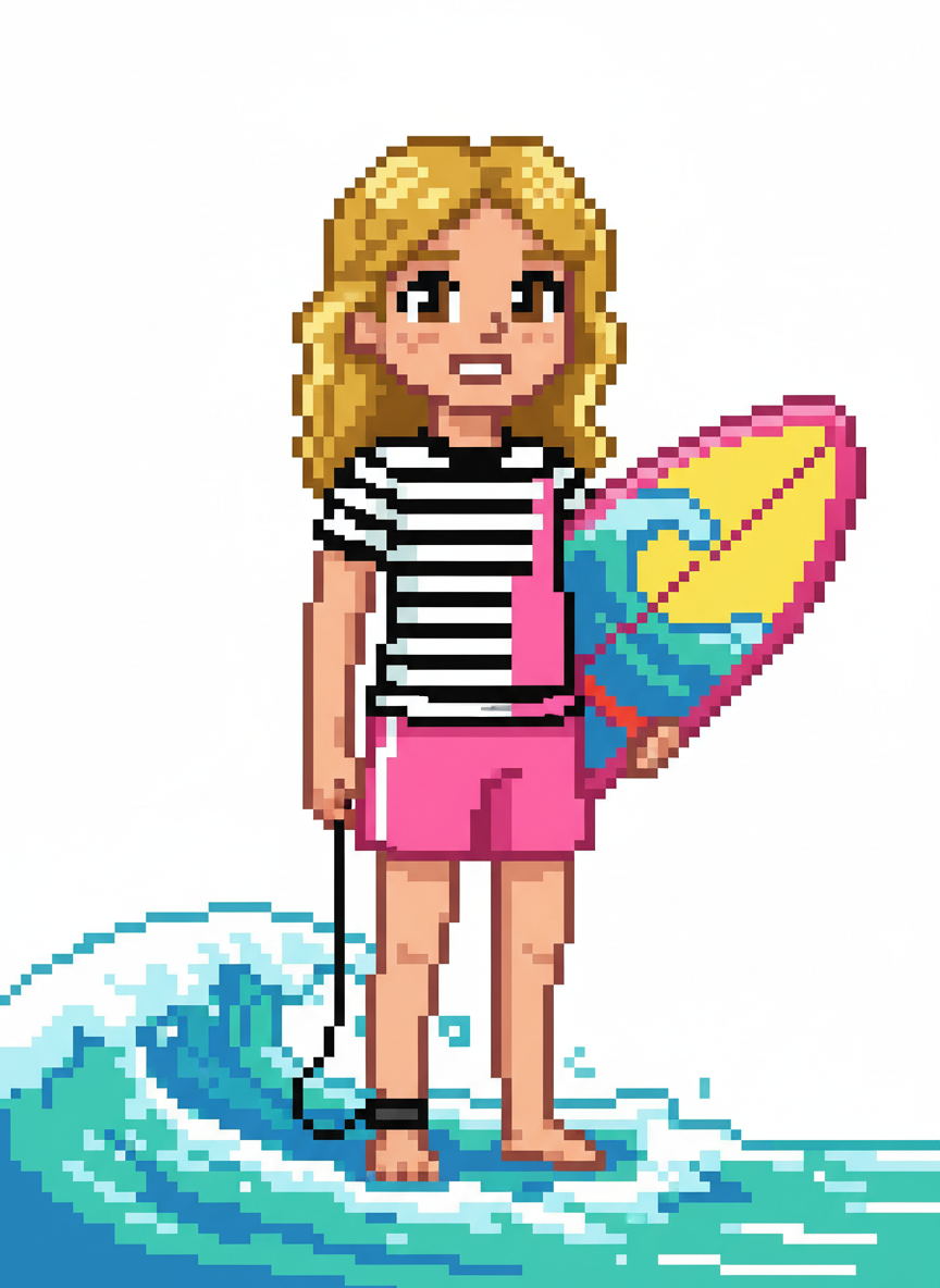 Mary the Wave Rider - Pixel Art