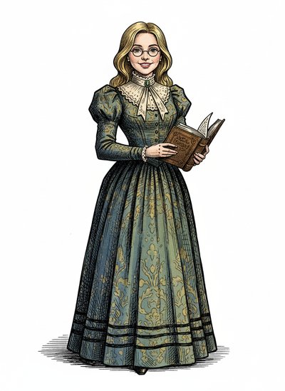 Mary's Teacher Dreams 🌟 - Victorian Illustration