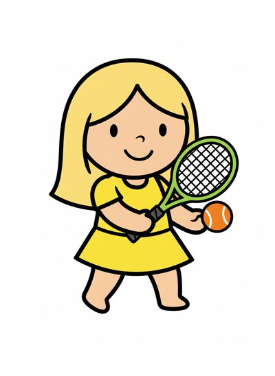 Mary's Tennis Adventure 🎾 - Preschool Simple