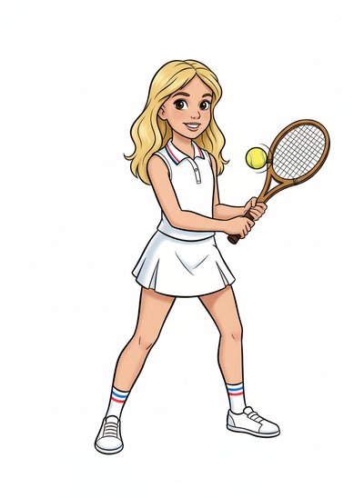 Mary's Tennis Adventure 🎾 - Golden Age Animation