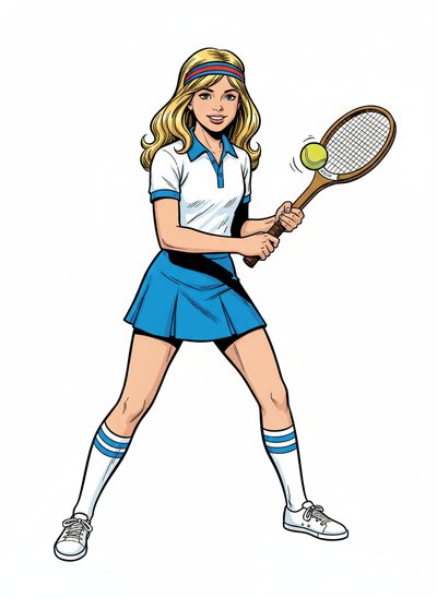 Mary's Tennis Adventure 🎾 - Comic Book