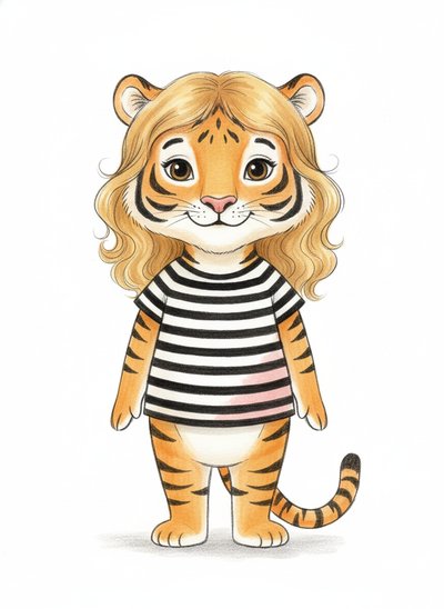 Mary's Tiger Adventure 🐯 - Gentle Pencil