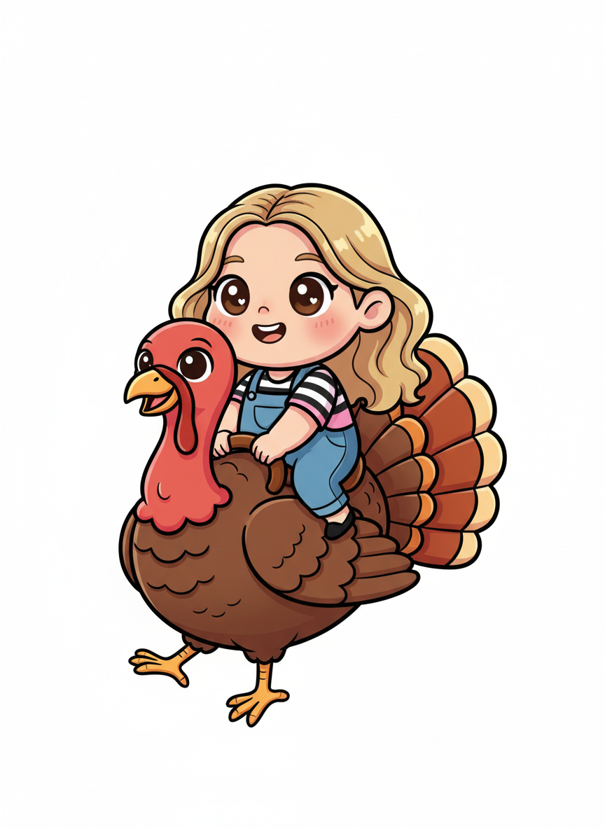 Mary the Turkey Queen - Kawaii Cute