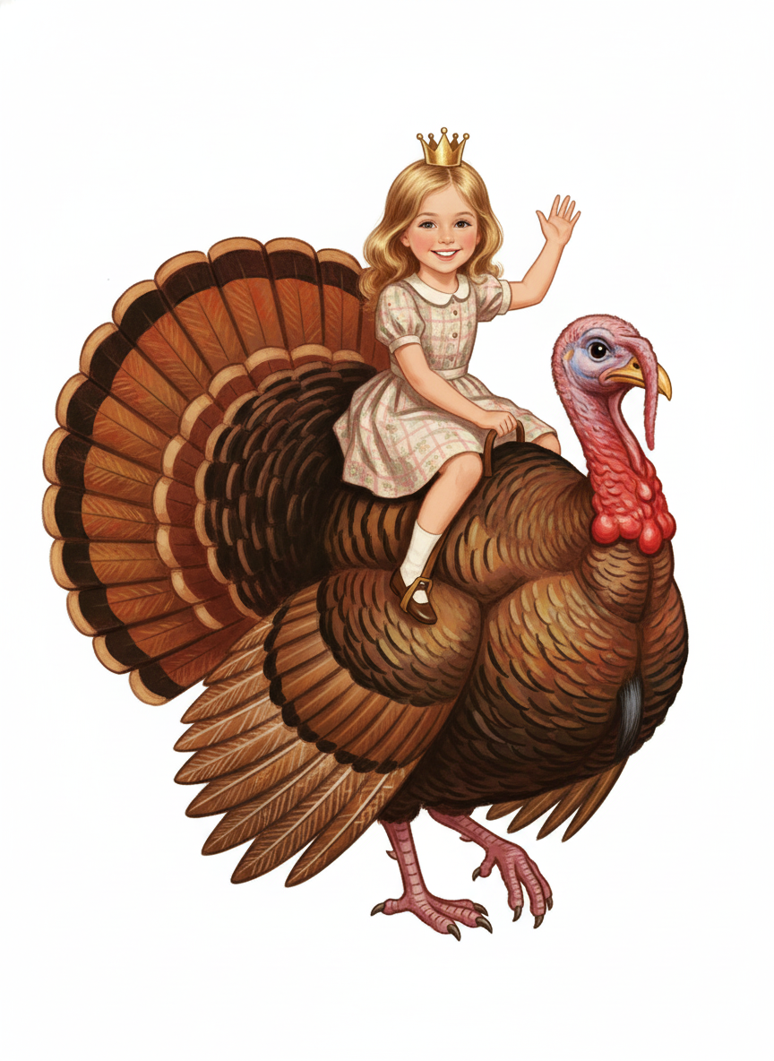 Mary the Turkey Queen - Vintage Storybook