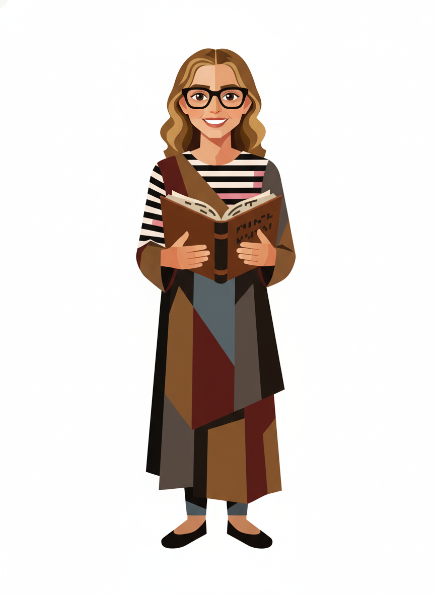 Mrs. Mary the Mentor - Cubist Painting