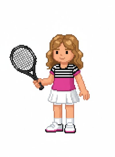 Mary's Tennis Adventure 🎾 - Pixel Art