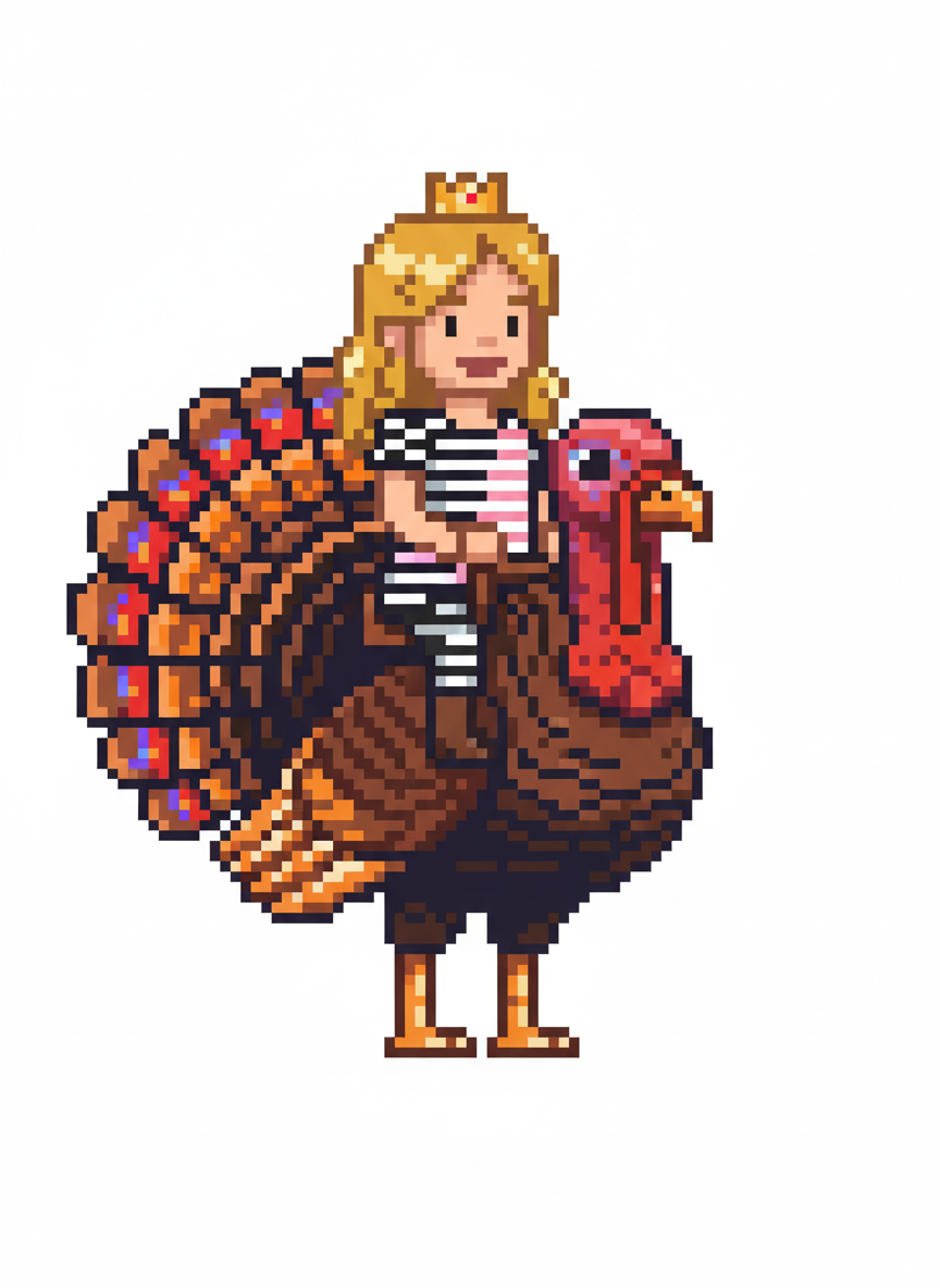 Mary the Turkey Queen - Pixel Art