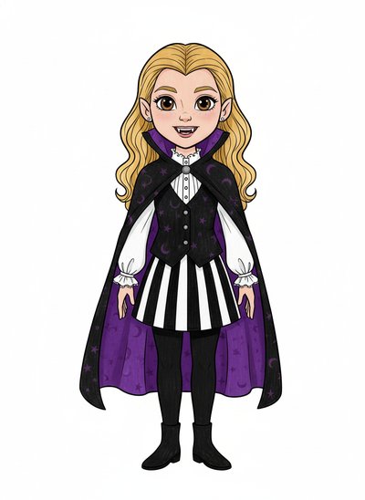 Mary's Vampy Adventure 🧛‍♀️ - Classic Coloring Book