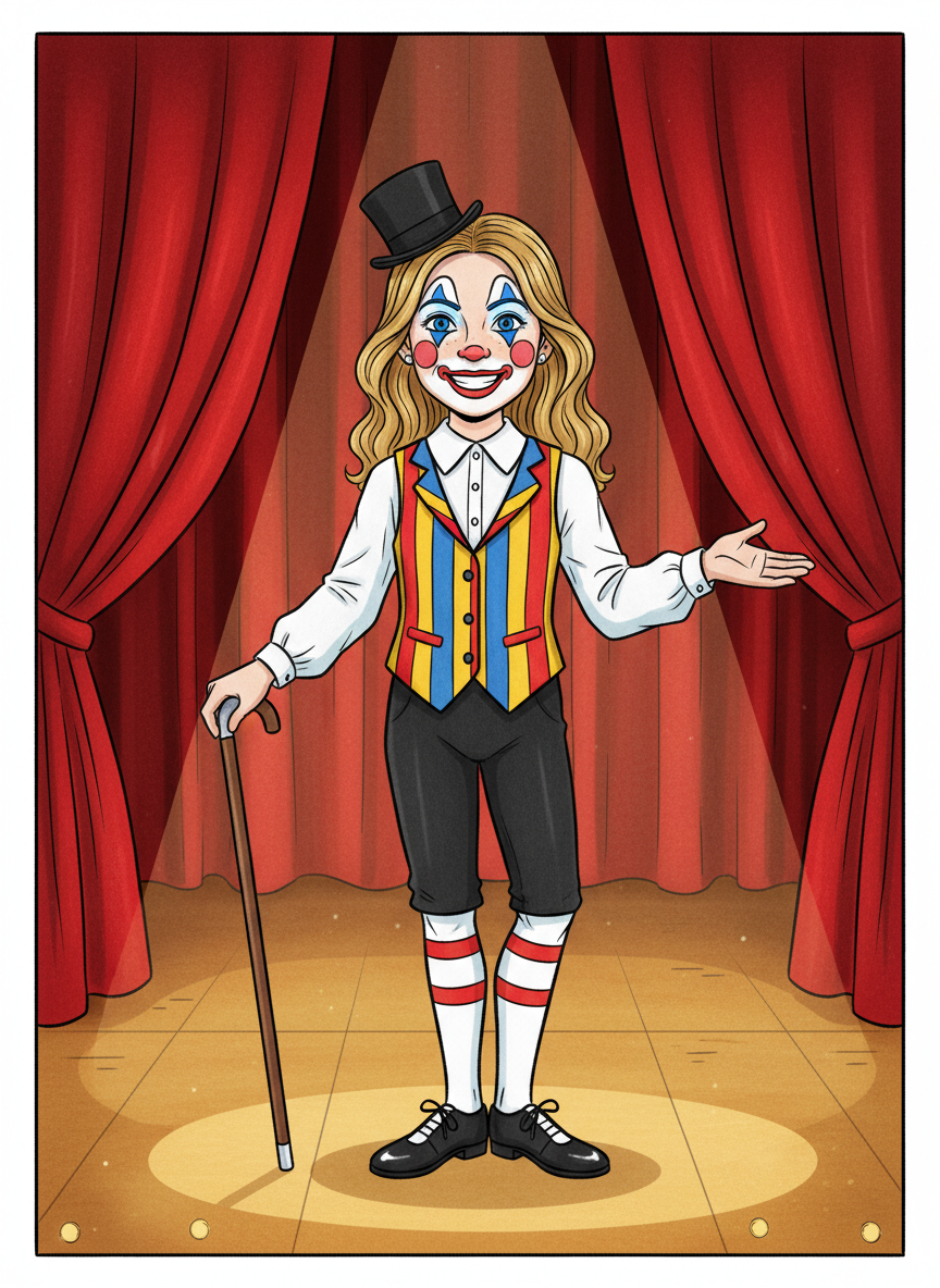 Vaudeville Mary - Classic Coloring Book