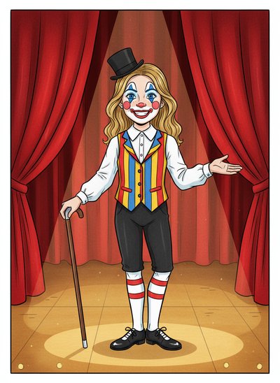 Mary's Vaudeville Adventure 🎩 - Classic Coloring Book