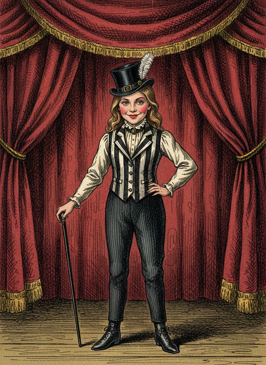 Vaudeville Mary - Victorian Illustration