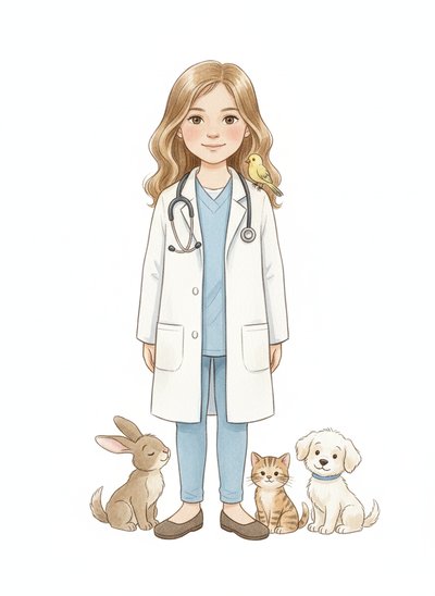 Mary's Vet Adventures 🐾 - Gentle Pencil