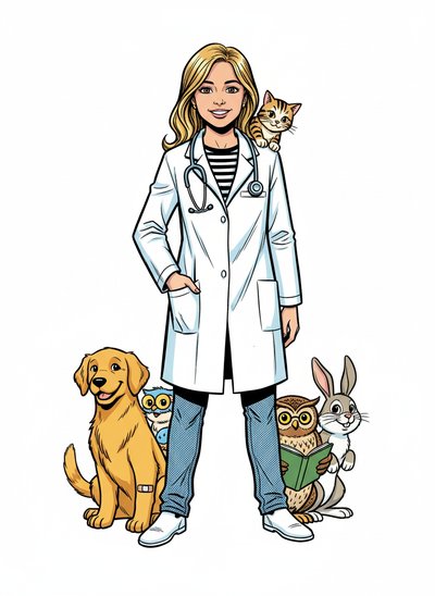 Mary's Vet Adventures 🐾 - Comic Book