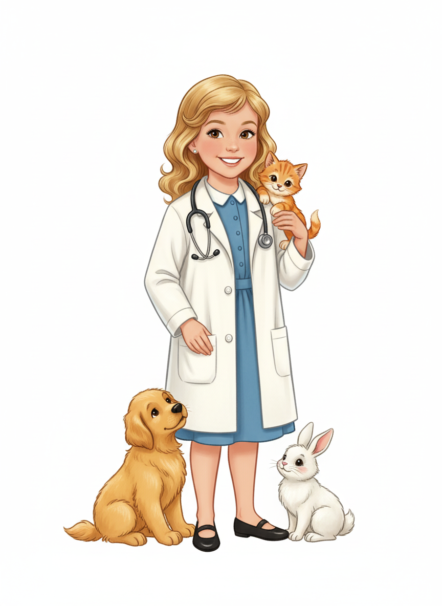Vet Mary - Vintage Storybook
