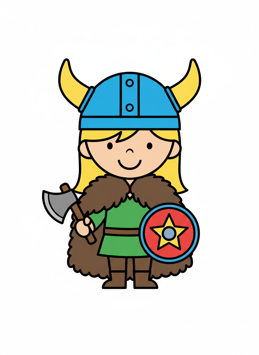 Mary the Brave Viking - Preschool Simple