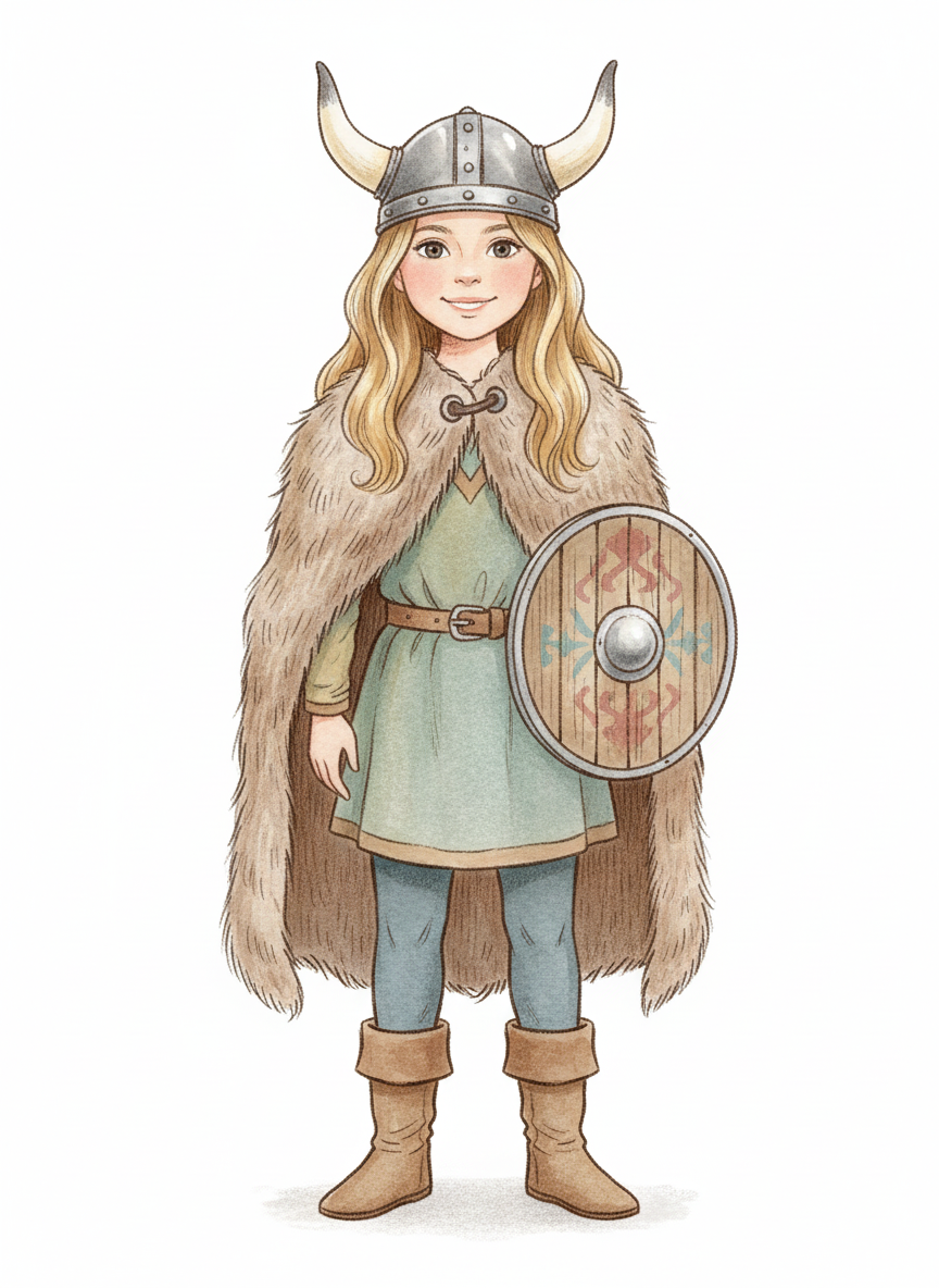 Mary the Brave Viking - Gentle Pencil