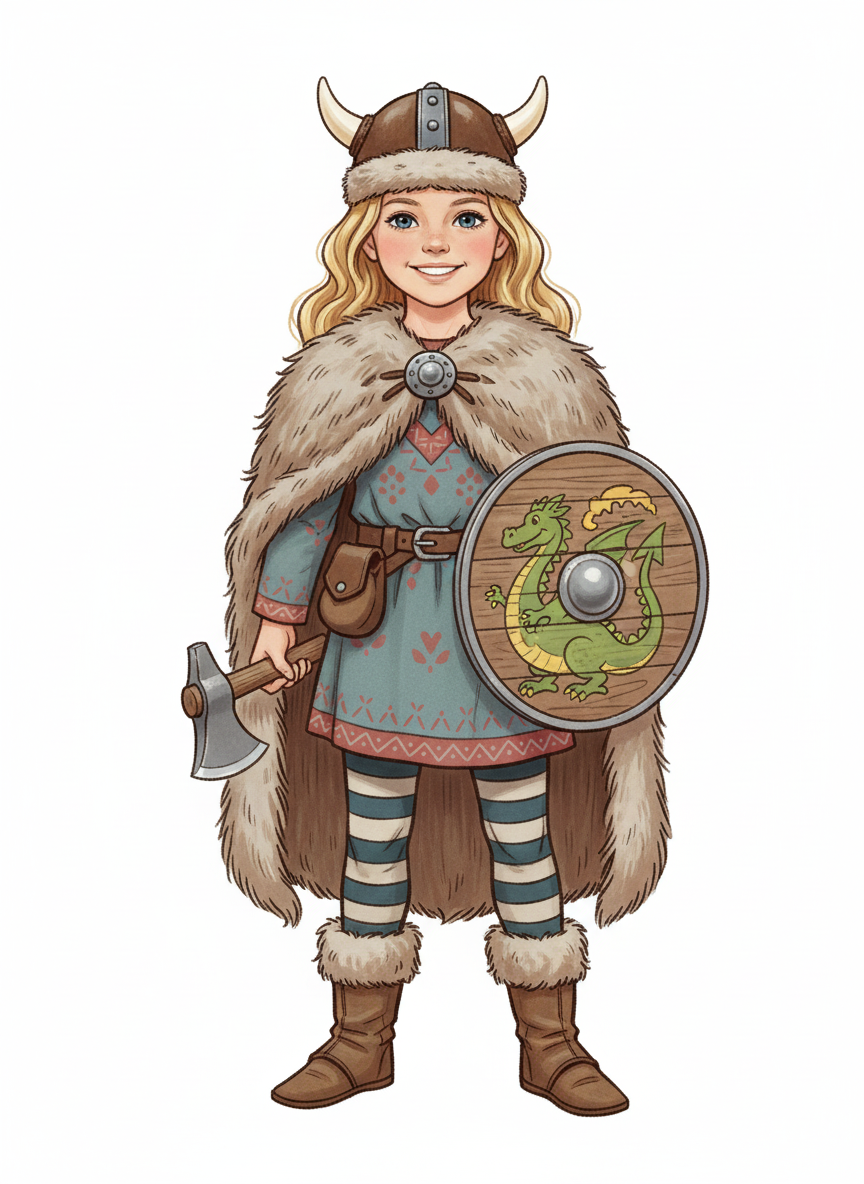 Mary the Brave Viking - Vintage Storybook