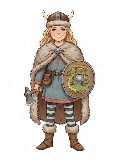 Mary's Viking Adventure 🛡️ - Vintage Storybook