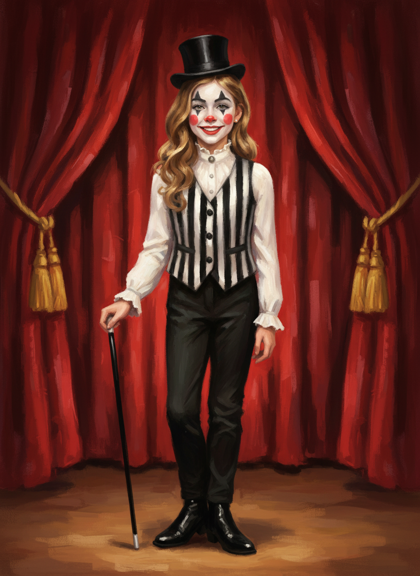 Vaudeville Mary - Impressionist Painting