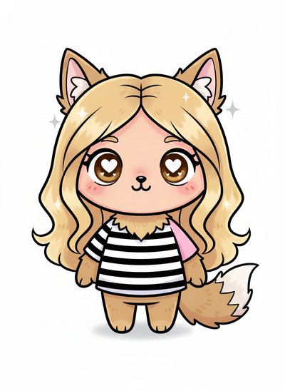 Mary's Wolfish Wonder 🐺 - Kawaii Cute