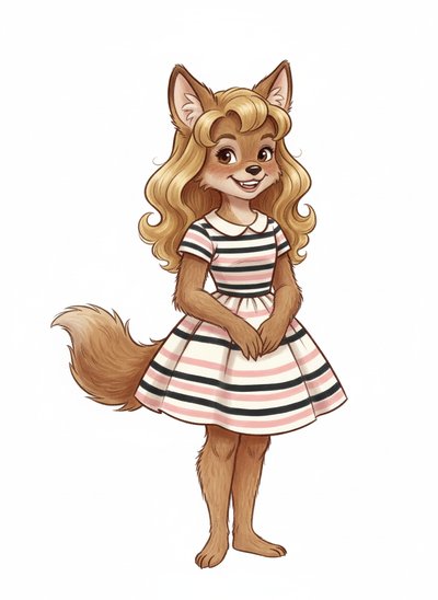 Mary's Wolfish Wonder 🐺 - Vintage Storybook