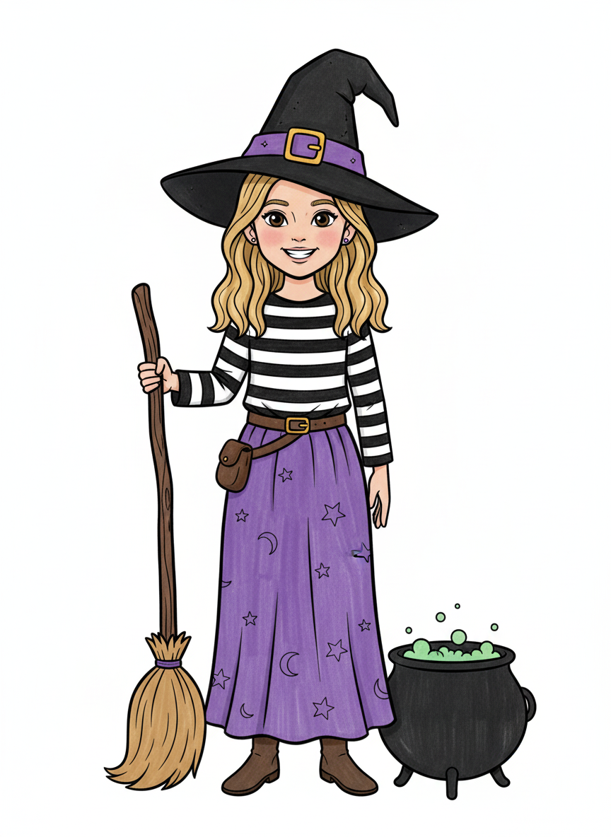 Mary the Witchling - Classic Coloring Book