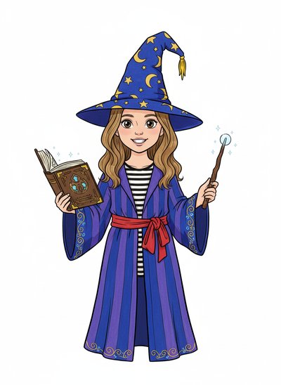 Mary's Magic Makeover 🧙‍♀️ - Classic Coloring Book