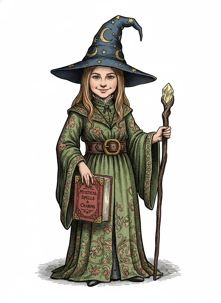 Mystical Mary - Victorian Illustration