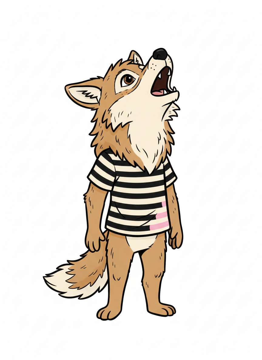 Mary the Howling Wolf - Classic Coloring Book