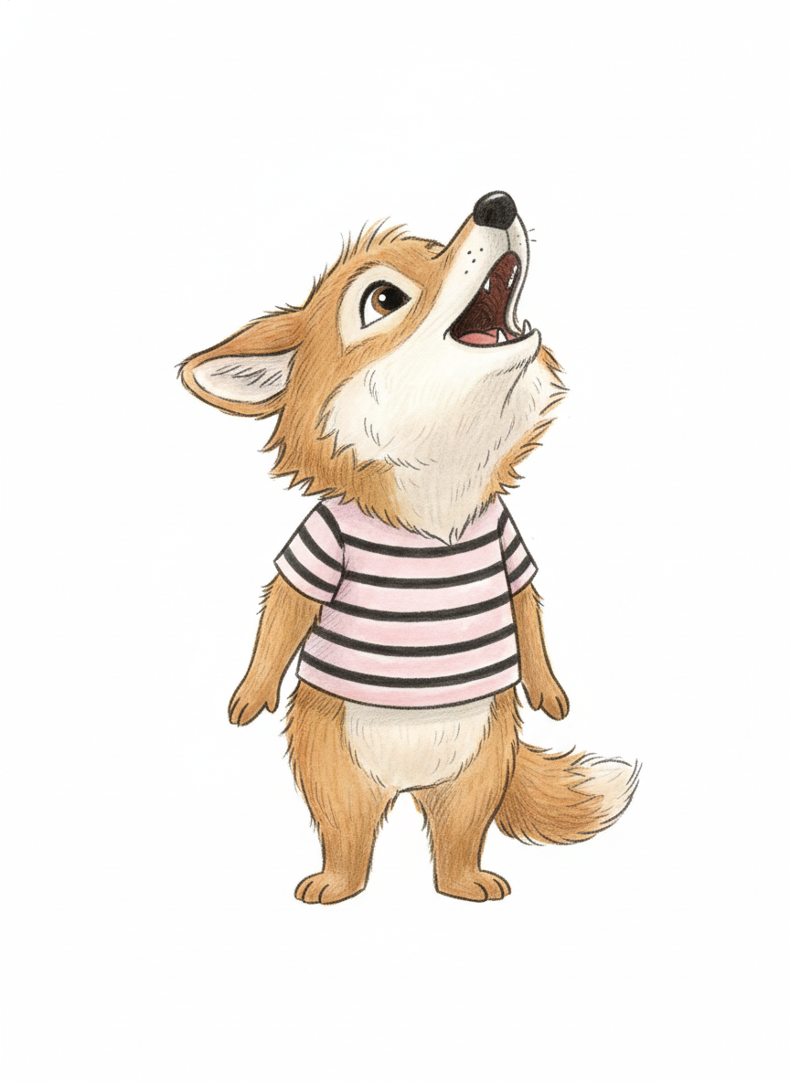 Mary the Howling Wolf - Gentle Pencil