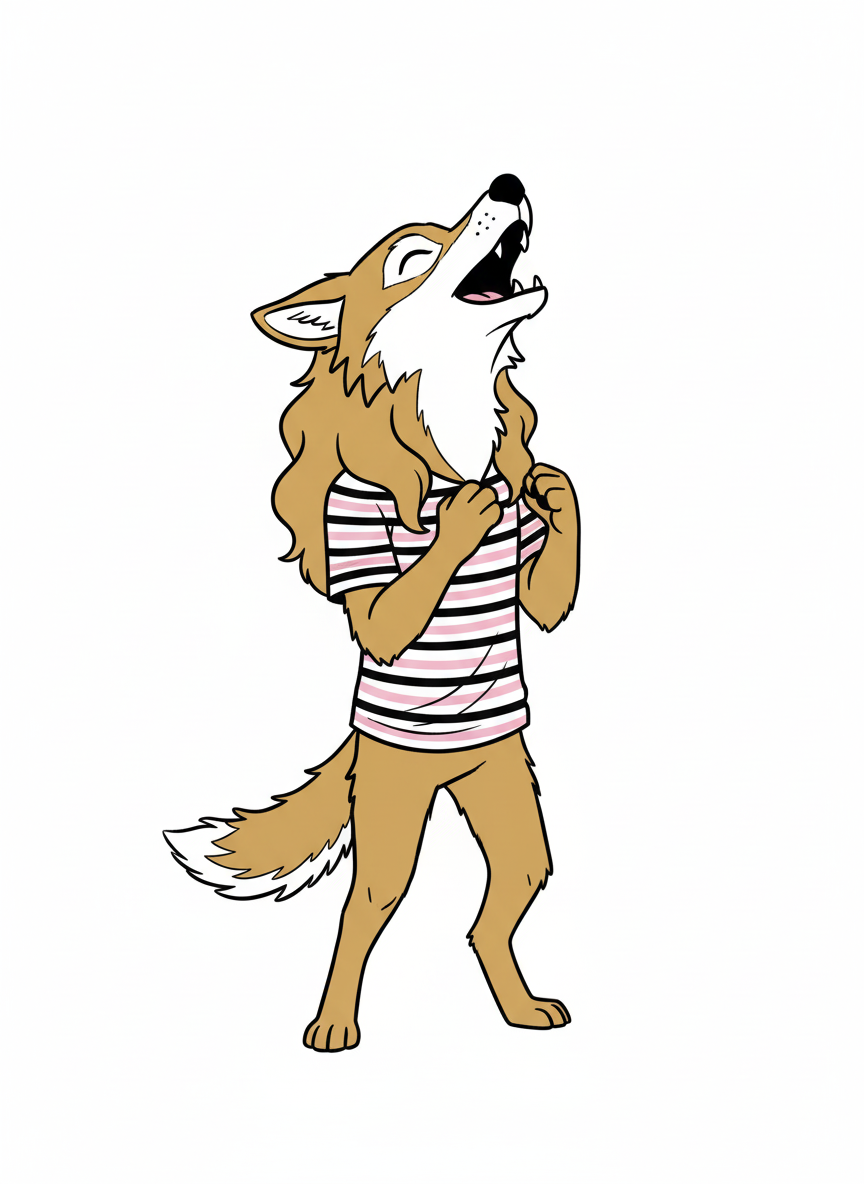 Mary the Howling Wolf - Minimalist