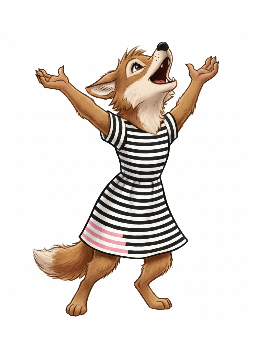 Mary the Howling Wolf - Vintage Storybook